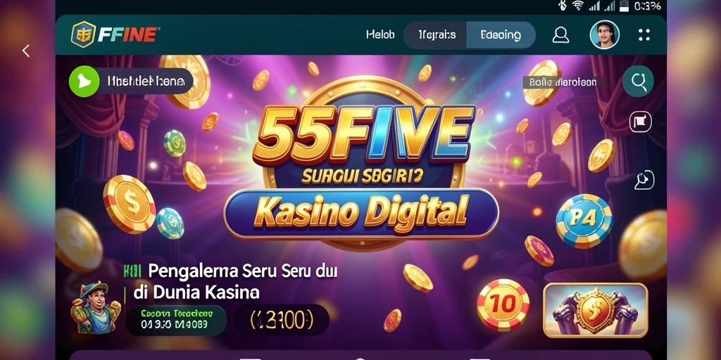 Tampilan menarik gameplay Kasino 55FIVE yang memukau.