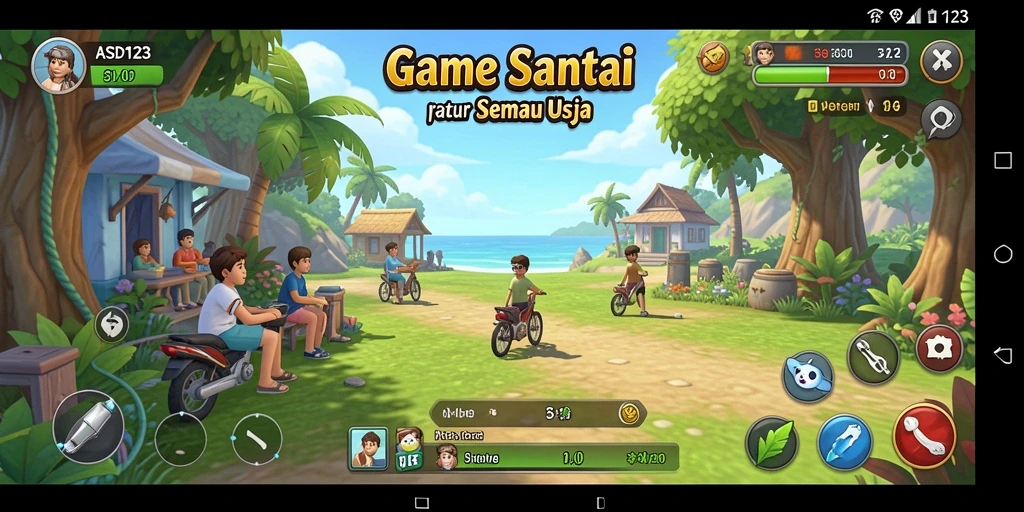 Tampilan gameplay seru dan interaktif dari ASD123.