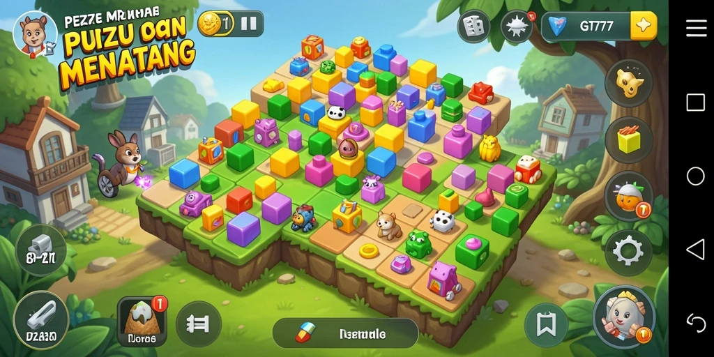 Screenshot gameplay GT777 yang menampilkan tantangan puzzle menarik.