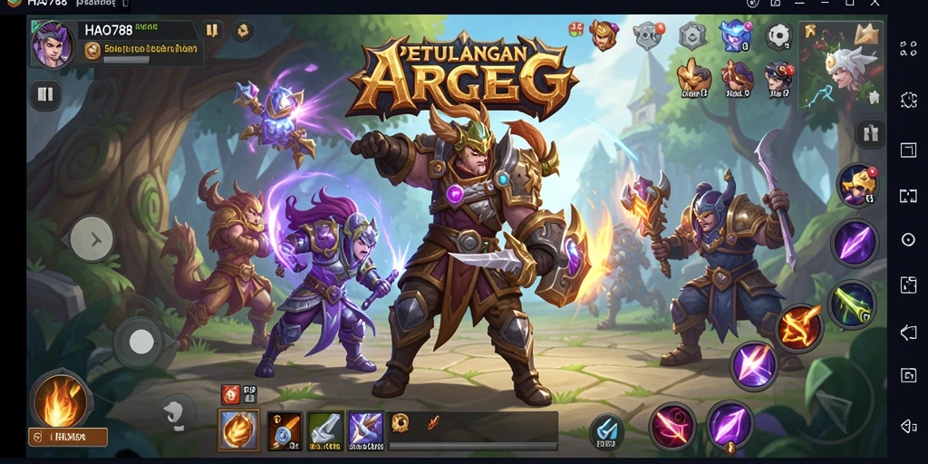 Tampilan aksi mendebarkan dalam gameplay HAO788 yang adiktif.