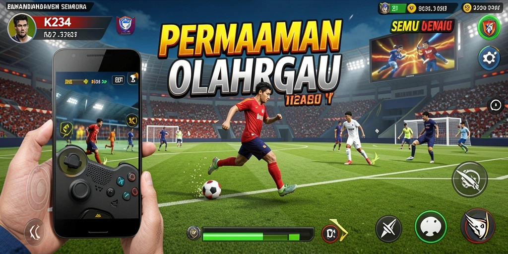 Screenshot gameplay K234 menampilkan aksi seru dalam pertandingan olahraga.