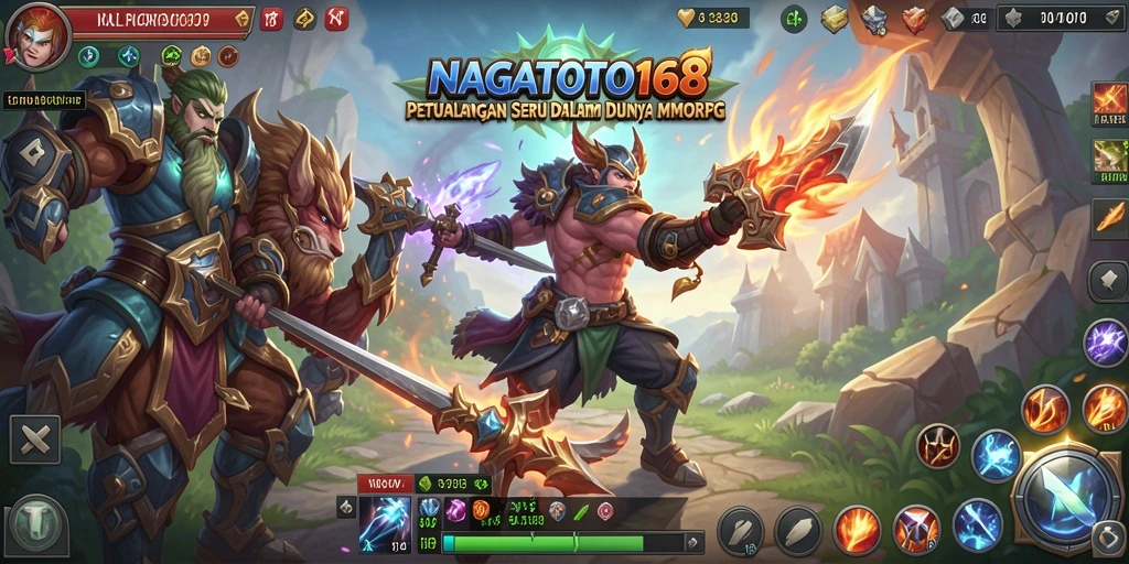 Tampilan gameplay menakjubkan dari NAGATOTO168 dalam dunia MMORPG.