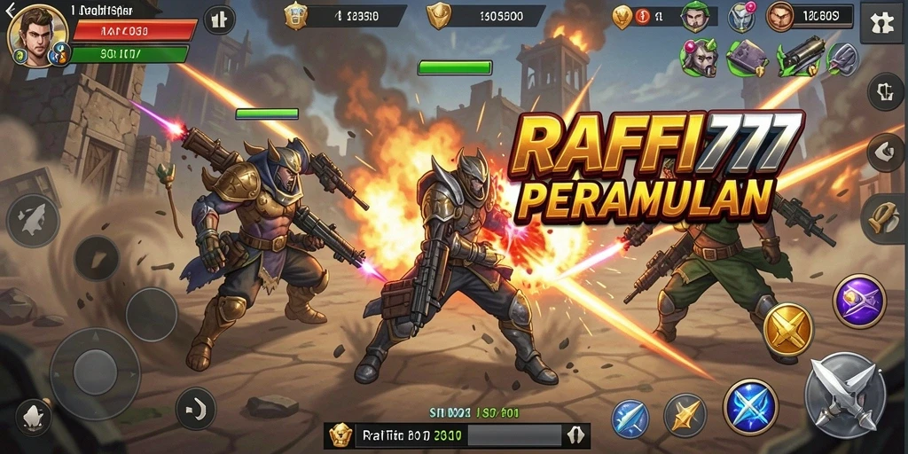 Tampilan gameplay menegangkan dalam RAFFI777 yang menguji strategi pemain.