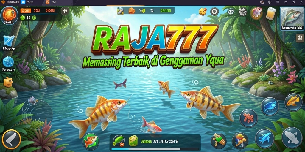 Tampilan menarik dari gameplay RAJA777 yang menampilkan suasana memancing.