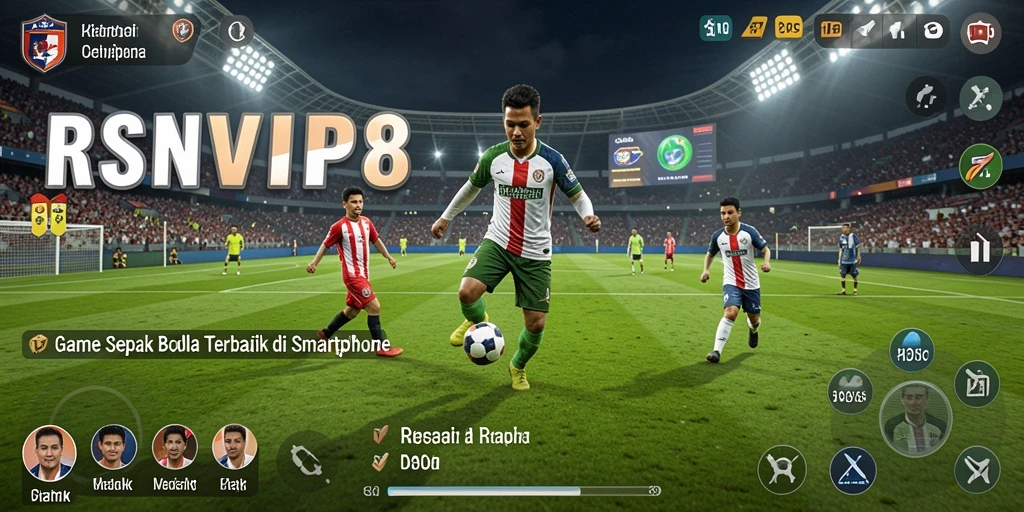 Tampilan gameplay nyata dalam game sepak bola RSNVIP8.