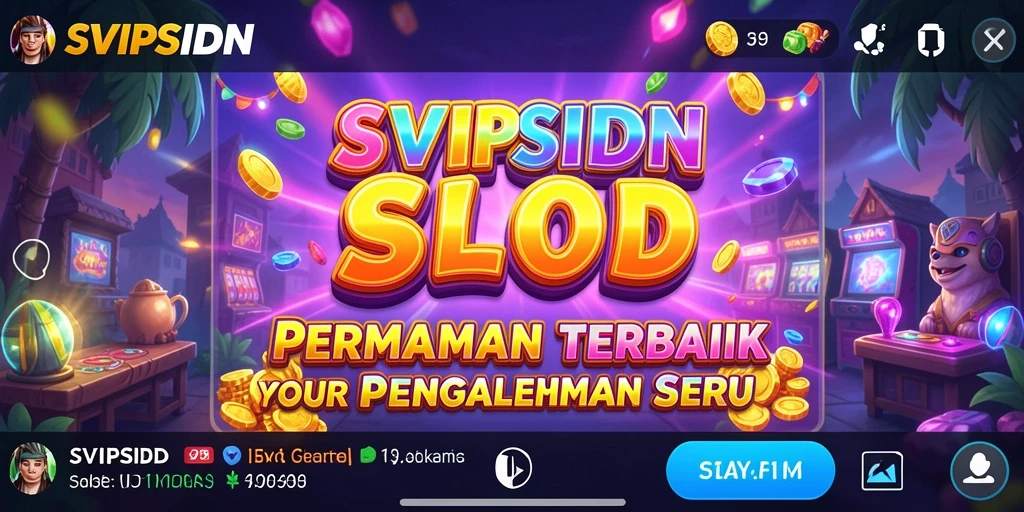 Tampilan screenshot utama SVIPSIDN yang menarik saat bermain Slot.