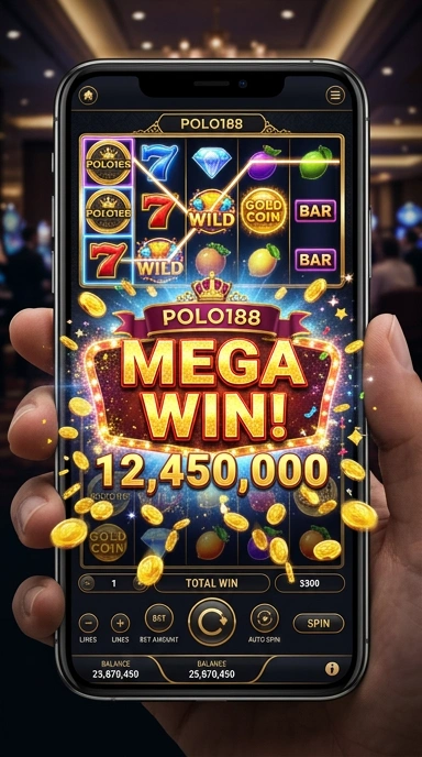 Tampilan utama aplikasi polo188 dengan navigasi intuitif.